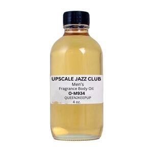Upscale Jazz Club (Men) Body Oil 4 oz Fragrance All Natural Pure Uncut Scent
